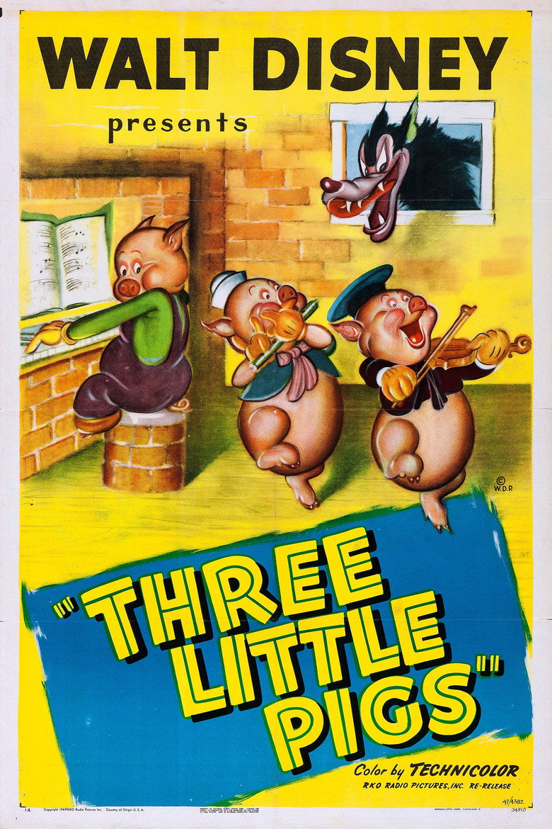Three Little Pigs (1933) — affiche film