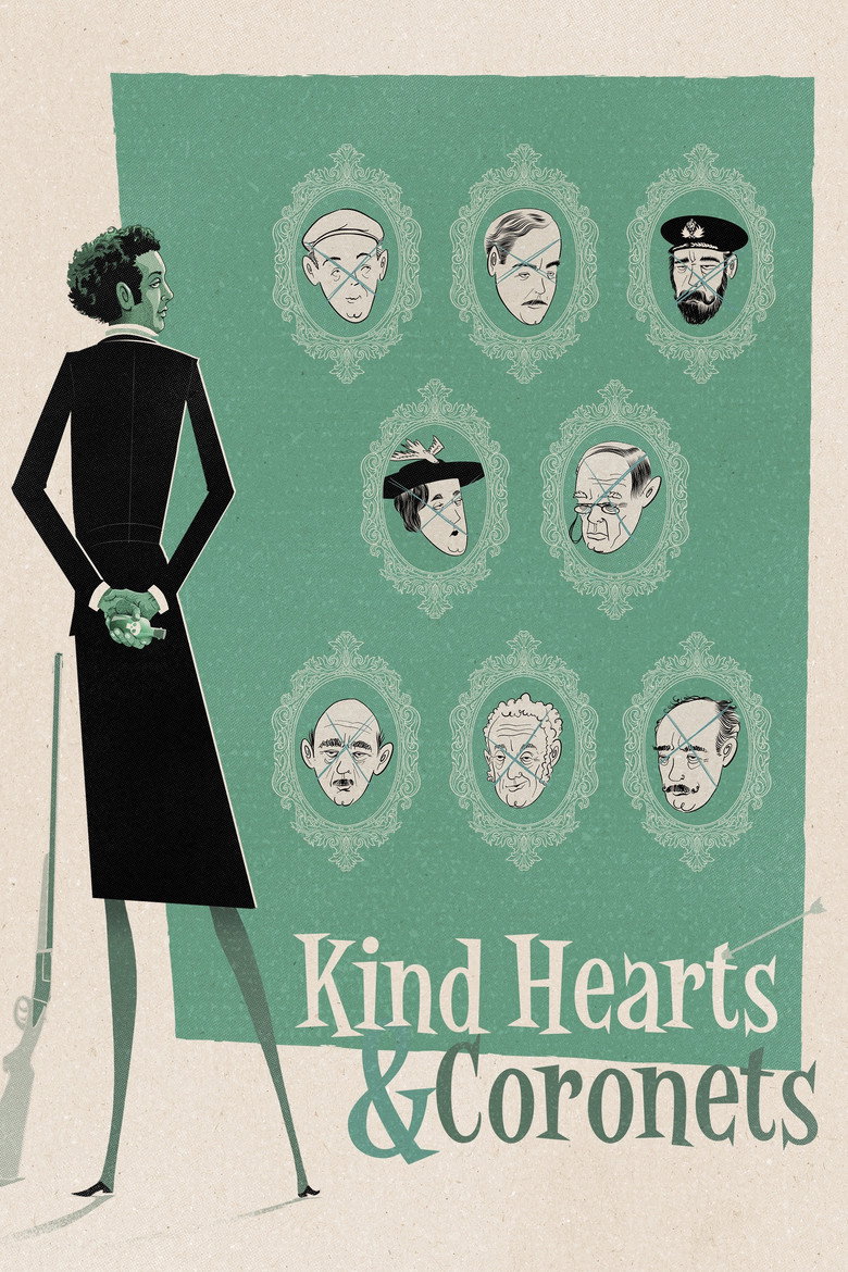Kind Hearts and Coronets (1949) — affiche film et bande-annonce