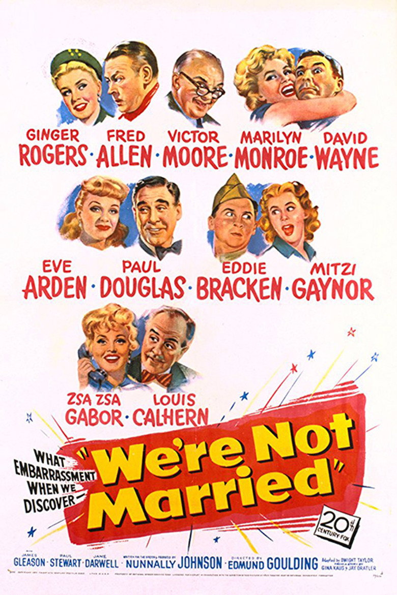 We're Not Married! (1952) — affiche film