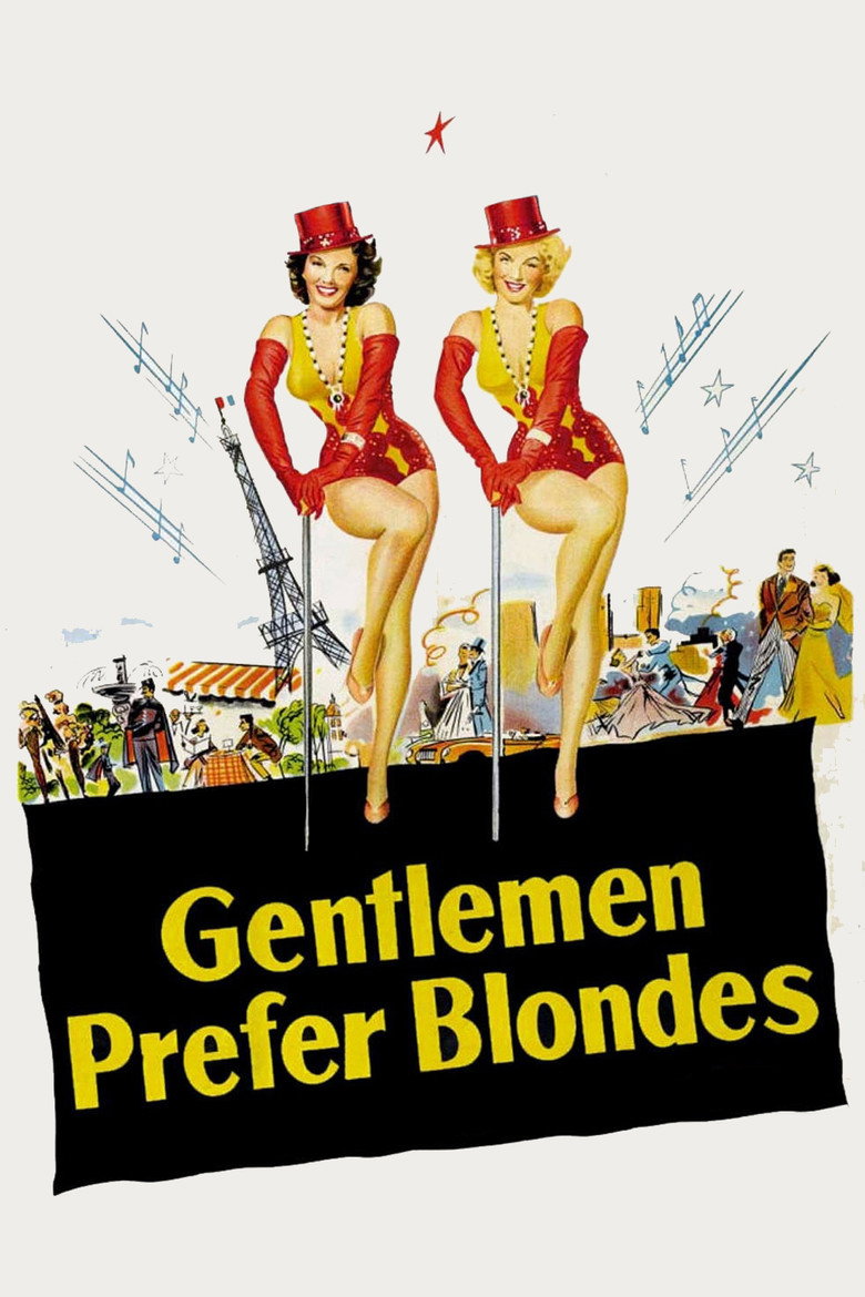 Gentlemen Prefer Blondes (1953) — affiche film et bande-annonce