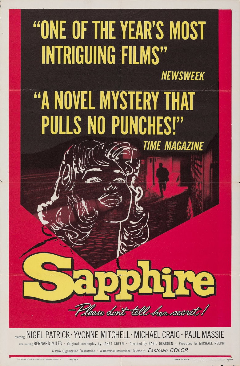 Sapphire (1959) — affiche film