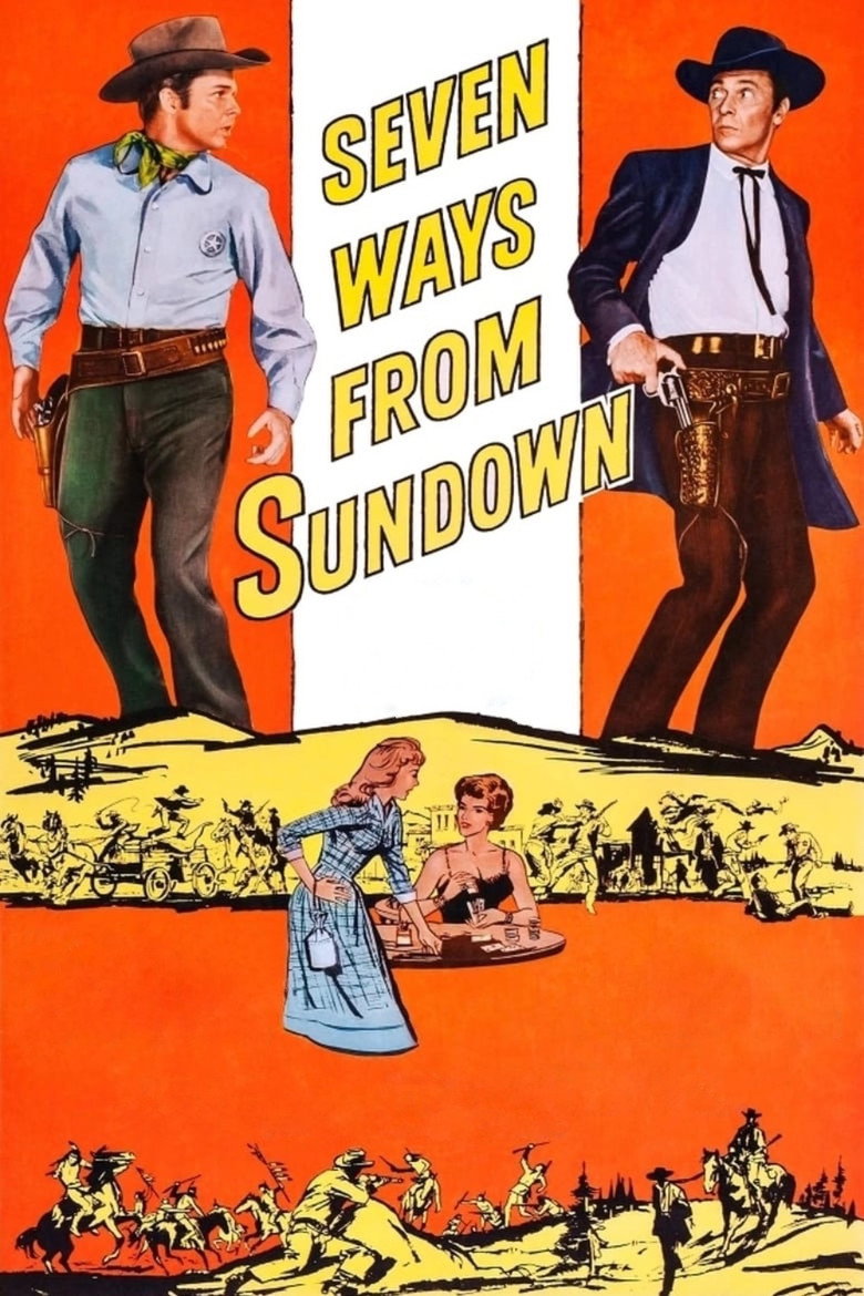 Seven Ways from Sundown (1960) — affiche film