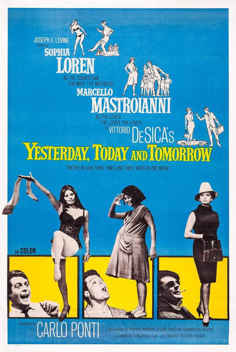 Yesterday, Today and Tomorrow (1963) — affiche film et bande-annonce