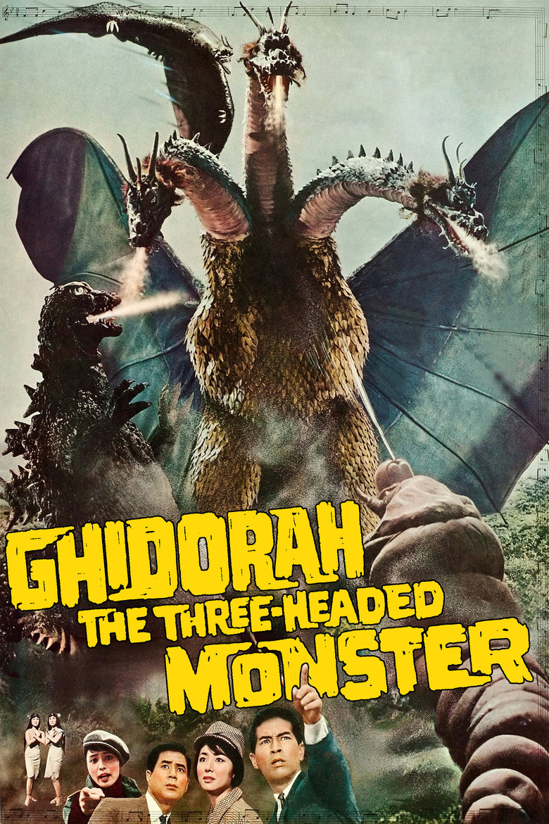 Ghidorah, the Three-Headed Monster (1964) — affiche film et bande-annonce