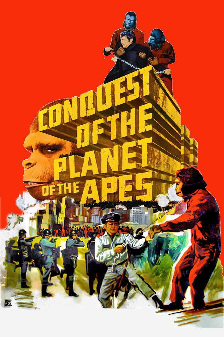 Conquest of the Planet of the Apes (1972) — affiche film et bande-annonce