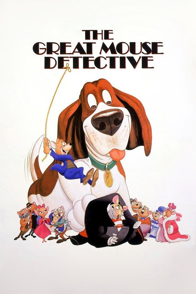 The Great Mouse Detective (1986) — affiche film et bande-annonce