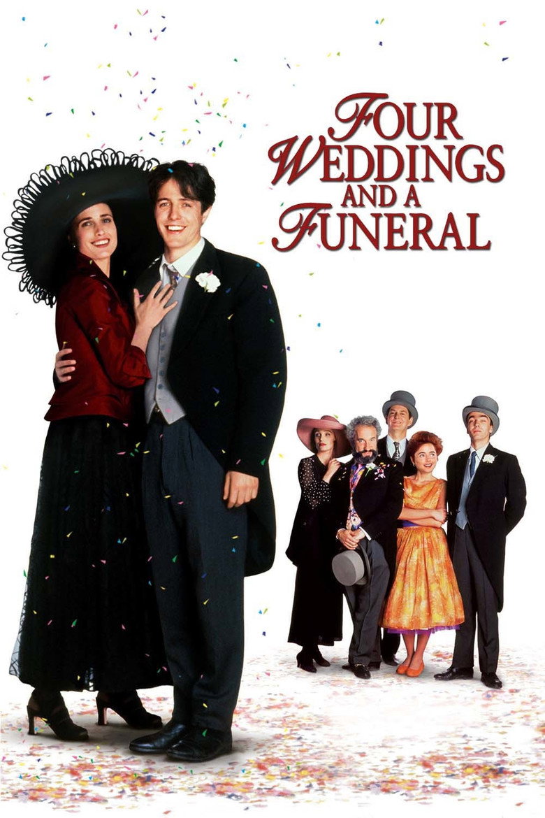 Four Weddings and a Funeral (1994) — affiche film et bande-annonce