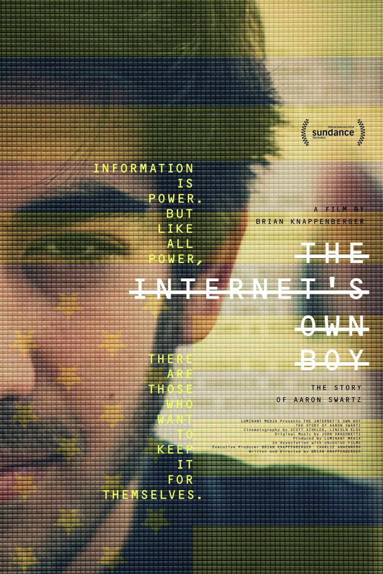 The Internet's Own Boy: The Story of Aaron Swartz (2014) — affiche film et bande-annonce