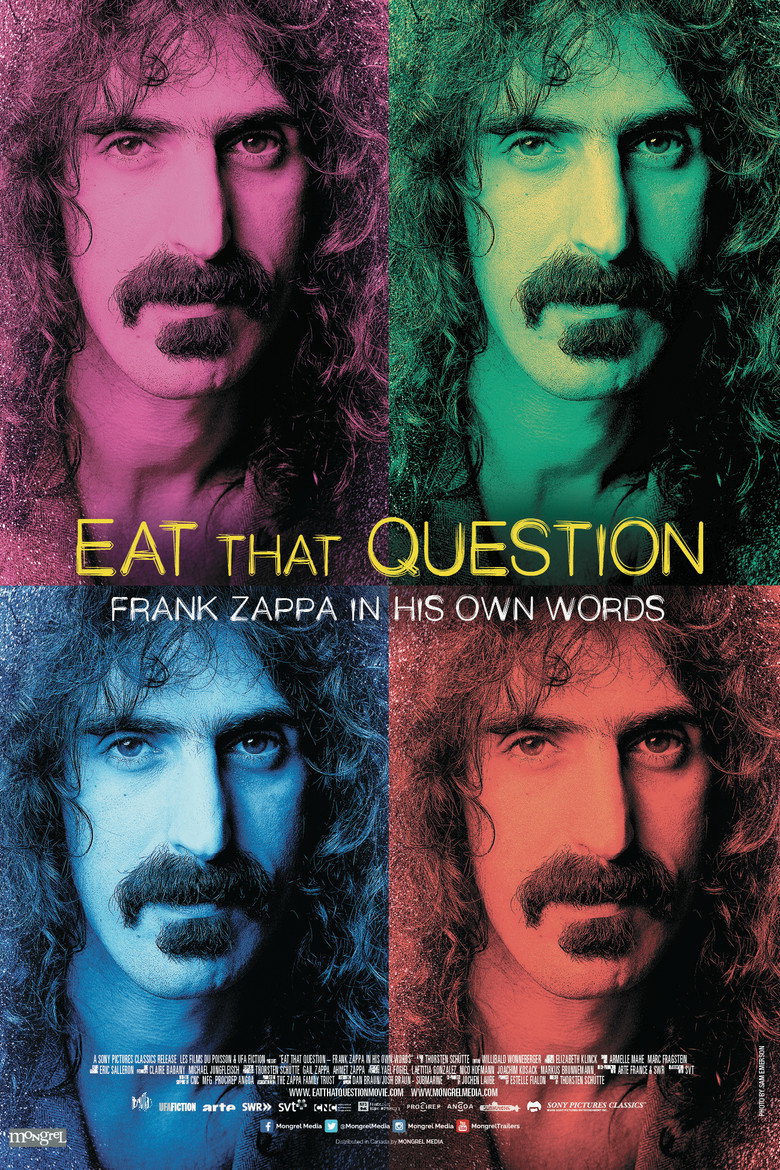 Eat That Question: Frank Zappa in His Own Words (2016) — affiche film et bande-annonce