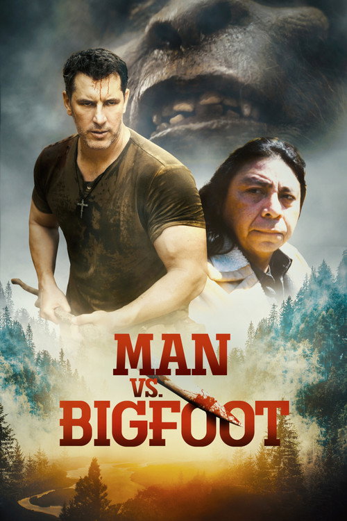 Poster Man vs Bigfoot