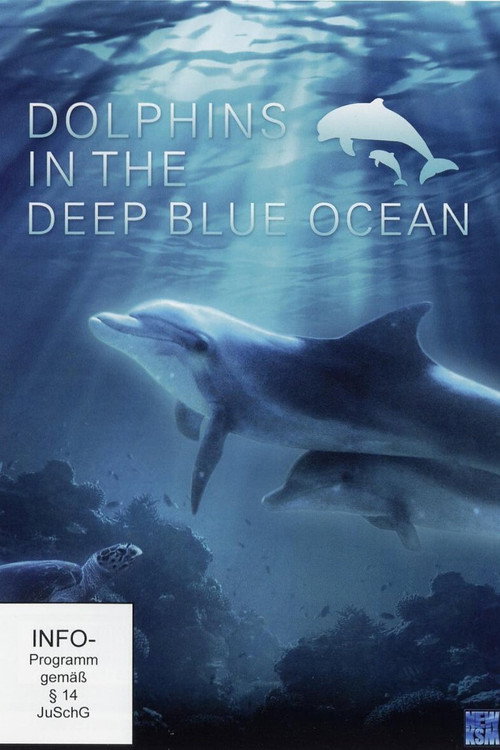 Poster Dolphins in the Deep Blue Ocean
