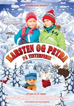 Poster Karsten og Petra på vinterferie