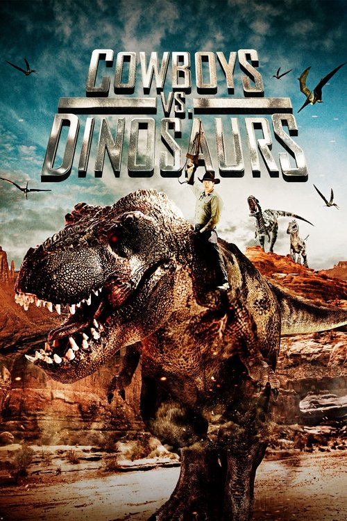 Poster Cowboys versus dinozauri