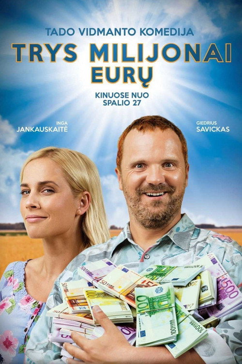 Poster Trys Milijonai Euru