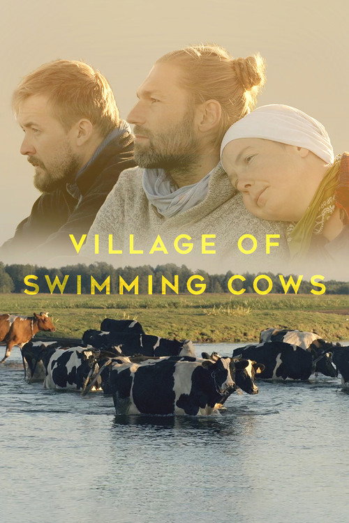 Poster Village of Swimming Cows