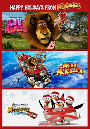 Постер: Dreamworks Happy Holidays from Madagascar